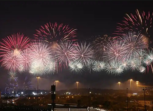 东辽县焰火晚会